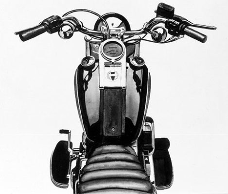 S Chistopher James motorcycle pen and ink wash