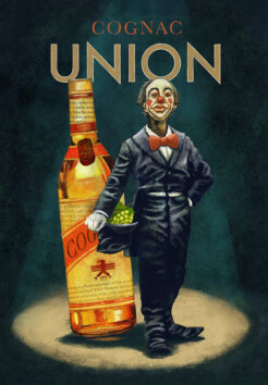 Union branded vintage spirits poster