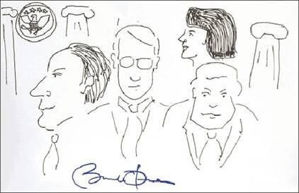 A doodle by former president,President Barack Obama