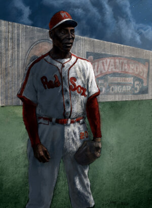 Negro League Baseball at night