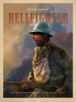A modern-day vintage poster of the Harlem Hellfighters of WW1 by S. C. James