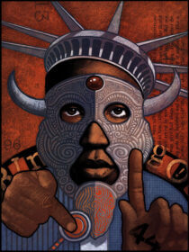 A digital art concept of the story, King of the Bingo Game digital painting by S. Christopher James