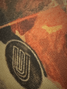 An example of traditional offset printing showing the dot pattern.