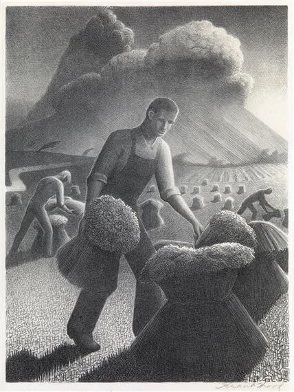 Approaching Storm by Grant Wood