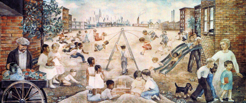 Lucienne Bloch Cycle of a Woman's Life. Mural at New York City’s Women’s House of Detention, 1938