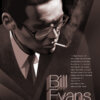 Bill Evans poster Illustrated in sepia tones. With several of the venues he played listed.