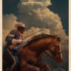 Buffalo Soldier on the Western Frontier Poster Art by S.C.James