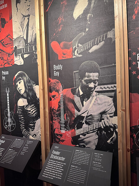Museum of Pop Culture: A Journey Through Entertainment 4 Displays in the guitar gallery at the Museum of Pop Culture.