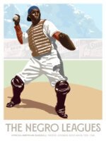 Negro Leagues Vintage-style Poster of a ball player by S. C. James